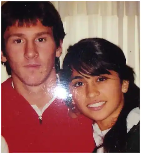 Lionel Messi & Antonella Roccuzzo during their early days